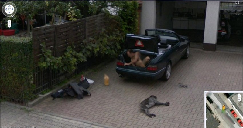 Illustration for article titled The Ten Best Google Street View Pranks